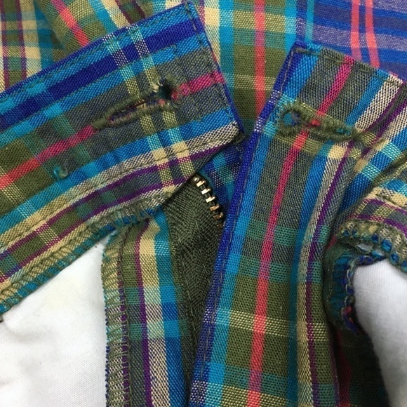 LIZSPORT Vintage Shorts Plaid High Waist Grandmacore Cabincore Petite Size 6P - Picture 8 of 9